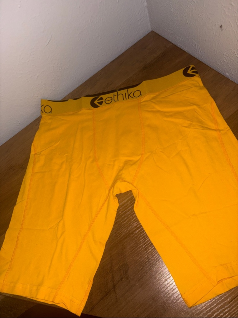 Ethika Yellow Men's Performance Boxer Briefs